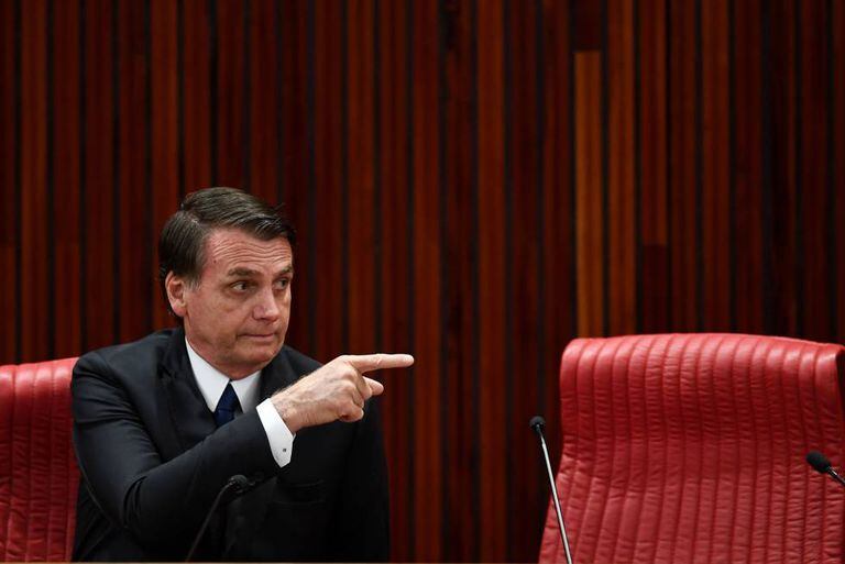 O presidente eleito Jair Bolsonaro, durante cerimônia de diplomação no TSE no último dia 10, em Brasília.