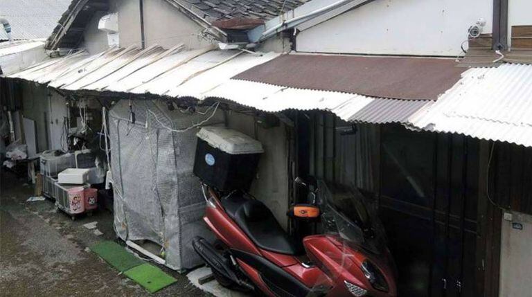 Casa onde foi encontrado, congelado, o cadáver de Airi Kakimoto