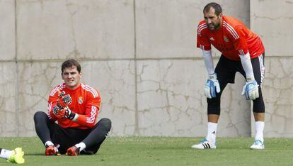 Iker Casillas e Diego López