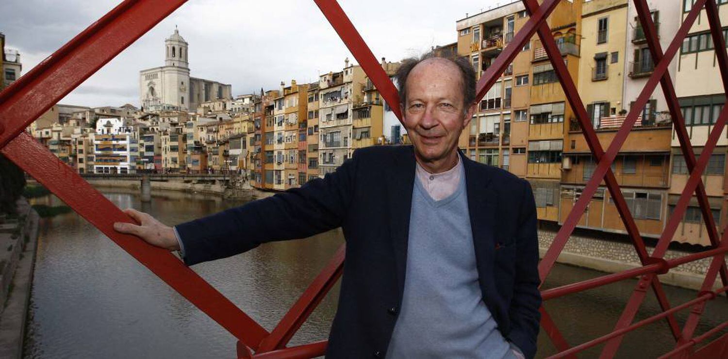 O filósofo italiano Giorgio Agamben fotografado em Girona, na Catalunha, em 2014.