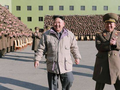 O ditador norte-coreano Kim Jong-un em uma foto sem data.