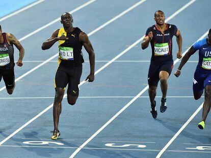 Bolt, no final dos 100m.