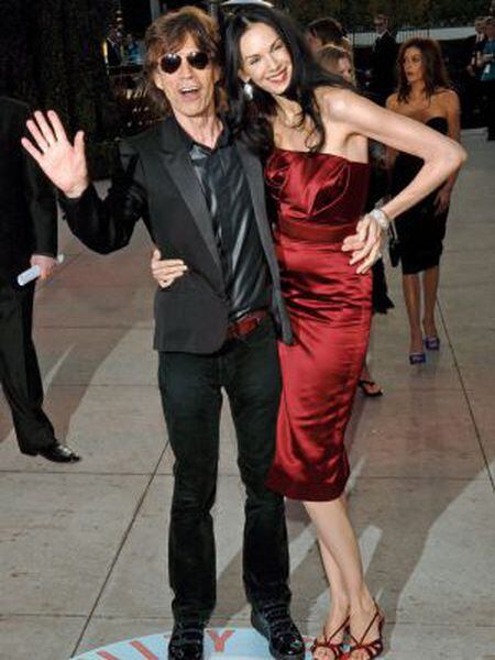Mick Jagger e L'Wren Scott.