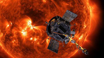 Ilustração da Sonda Solar Parker.