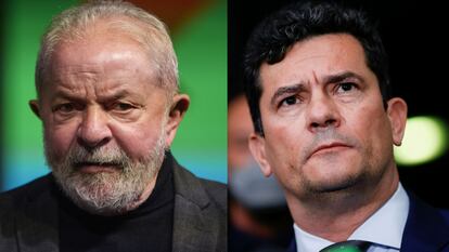 O ex-presidente Luiz Inácio Lula da Silva e o ex-juiz Sergio Moro.
