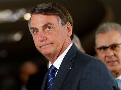 O presidente Jair Bolsonaro, em Brasília.