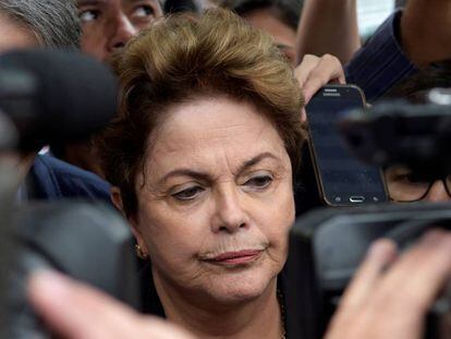 Dilma Rousseff, em Belo Horizonte, neste domingo.