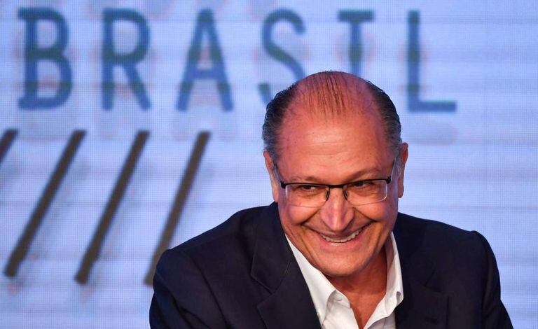 Geraldo Alckmin durante fórum sobre tecnologia em São Paulo, em 7 de agosto.