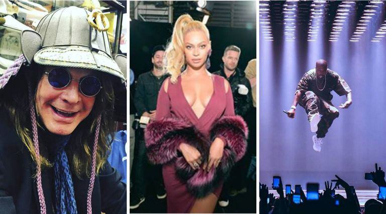 Ozzy Osbourne. Beyoncé y Kanye West tienen 'sus cosas' en cuanto a necesidad básicas dentro de un camerino.