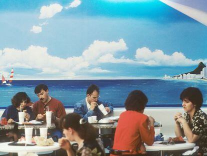 Un McDonald's moscovita em 1996