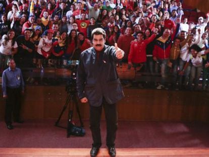 Nicolás Maduro na quarta-feira em Caracas.