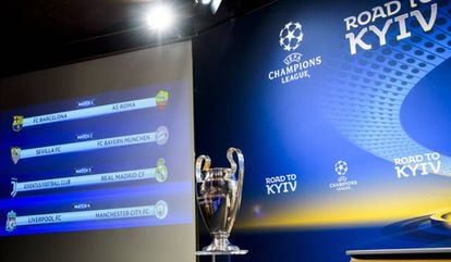 Estes são os confrontos das quartas de final da Champions League