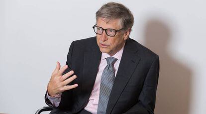 Bill Gates durante a entrevista em Londres.