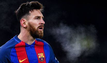 Messi, em jogo contra a Real Sociedad.