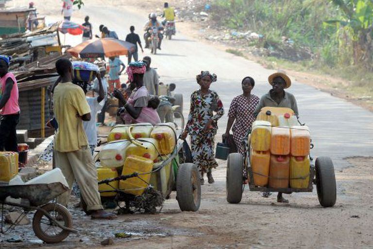 A cidade de Gueckedou (Guiné), um dos focos da epidemia do ebola.