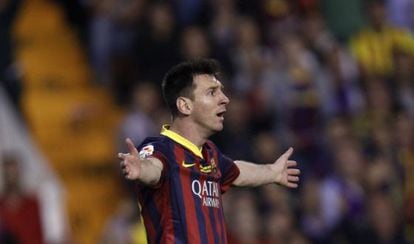 Messi no jogo contra o Real Madrid no último dia 16.