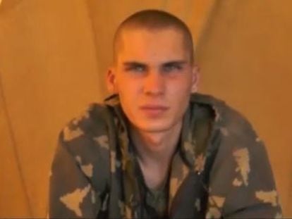 Um dos 10 militares russos capturados.