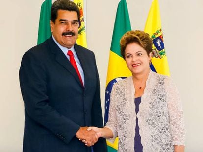 Maduro e Dilma em 2015.