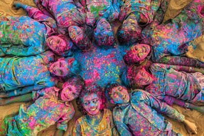 Festival de Holi em Jaisalmer, Índia.