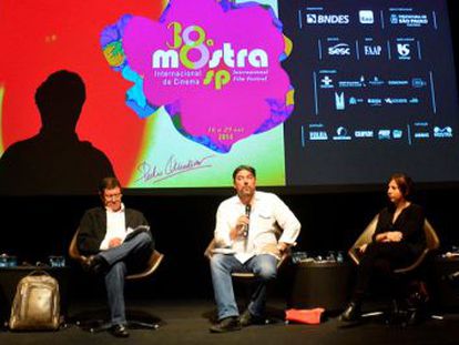 Encontro de produtores brasileiros e espanh&oacute;is durante a Mostra.