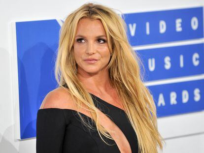 Britney Spears, durante a cerimônia de premiação da MTV Video Music em 2016.