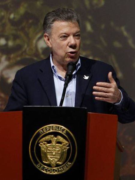 Juan Manuel Santos, em Medellín.