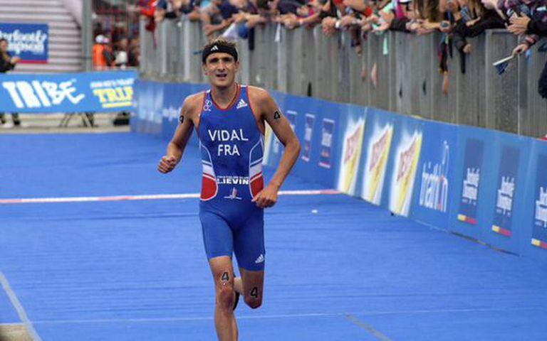 Laurent Vidal durante uma competição.