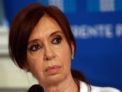 Cristina Fernández de Kirchner, nesta quinta-feira em Buenos Aires.