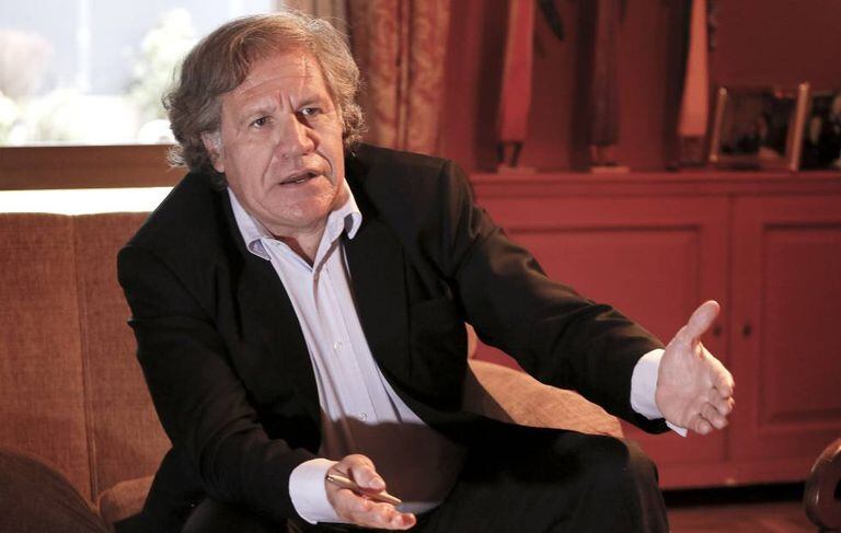 O secretário-geral da OEA, Luis Almagro, nesta sexta-feira, em Madri.