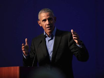Barack Obama, em 5 de dezembro em um ato público em Chicago.