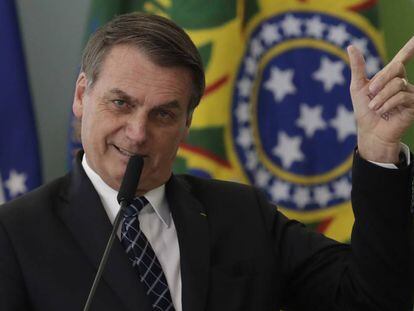 Bolsonaro ao lançar o programa Médicos pelo Brasil. 