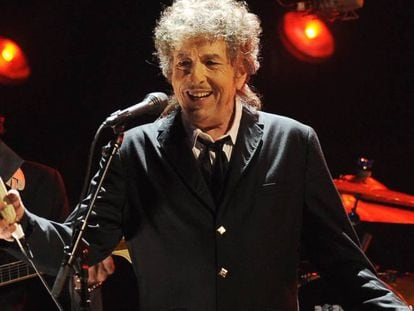 Bob Dylan, durante um show em Los Angeles.