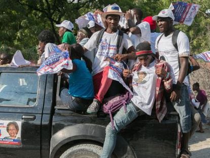 Campanha eleitoral no Haiti.