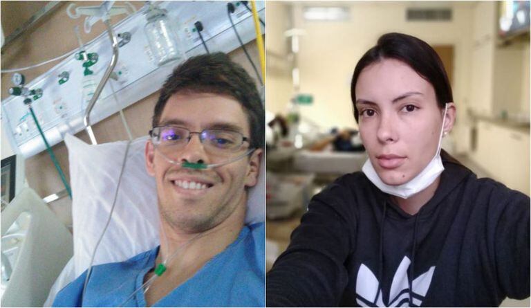Os primos Rafael e Thaís Teixeira, ambos contaminados pelo coronavírus no Ceará.