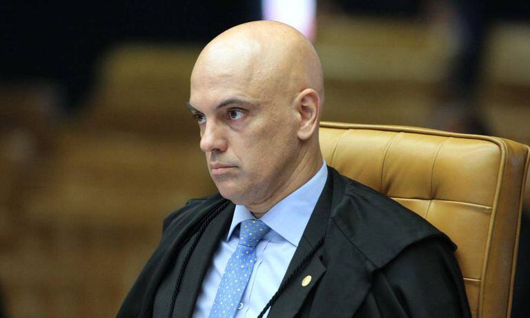 Ministro Alexandre de Moraes durante sessão de encerramento do ano judiciário do STF, em dezembro de 2017
