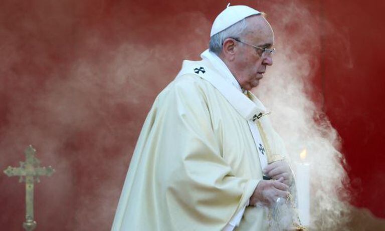 O papa Francisco numa cerimônia em Roma em 2014.