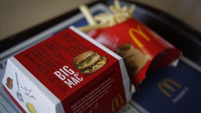 Um Big Mac, o principal sandu&iacute;che do McDonald&#039;s