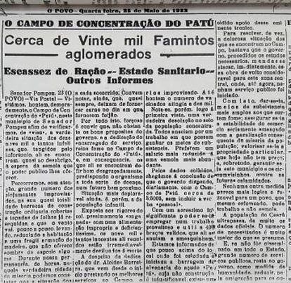 Sítio histórico do último campo de concentração no Ceará resiste
