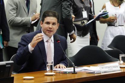 O presidente da CPI da Petrobras, Hugo Motta (PMDB-RJ)