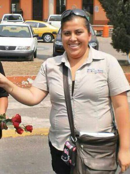 A jornalista assassinada Anabel Flores.
