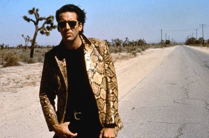 Nicolas Cage no perturbador 'Coração Selvagem' dirigido por David Lynch, em 1990.