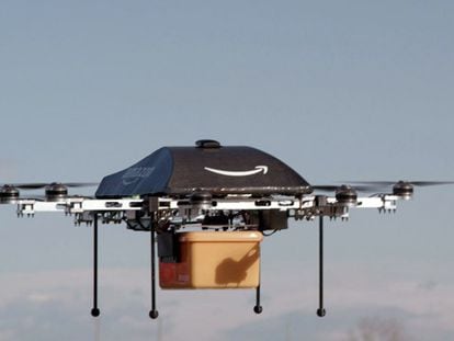 O drone da Amazon.