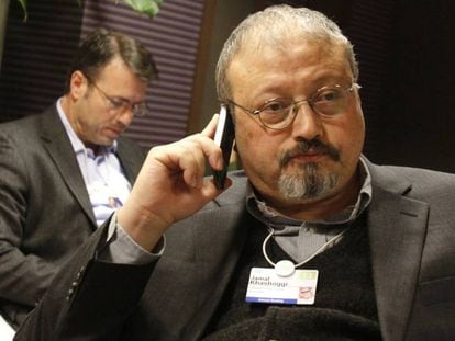 Jamal Khashoggi, em Davos (Suíça) em 2011.