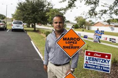 O candidato a “xerife” Marco López.