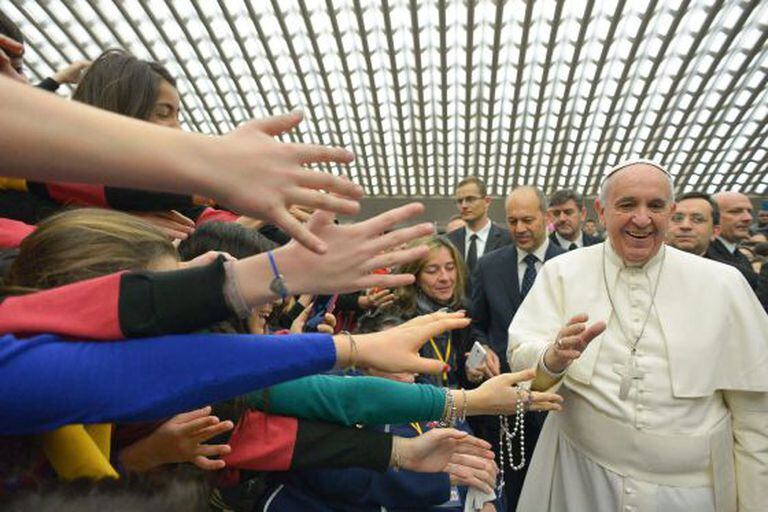 O Papa em audiência no Vaticano, no dia 4, |