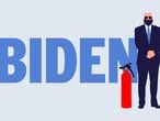 Una ilustración del candidato demócrata a la presidencia, Joe Biden.