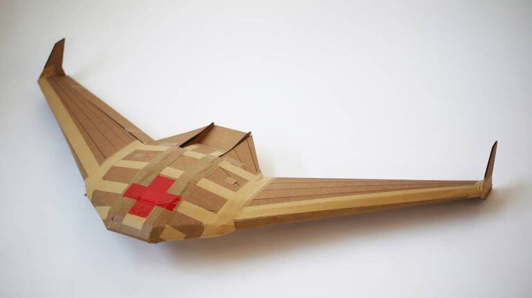 Um modelo de drone descartável.