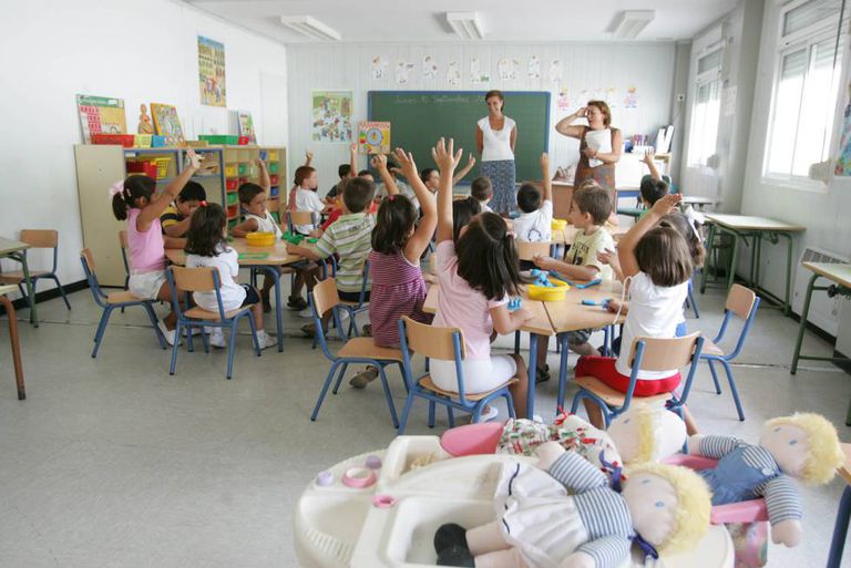 Alumnos en clase.