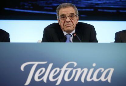 O presidente de Telefónica na Espanha, Cesar Alierta.