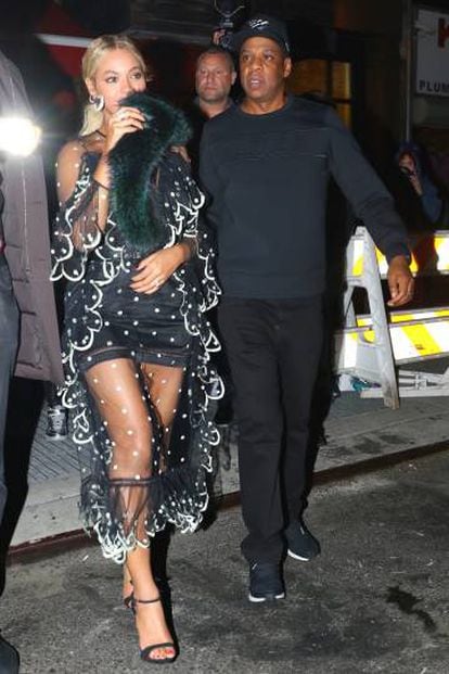 Beyoncé e Jay-Z saindo de um clube noturno em Nova York, em novembro. Uma das últimas fotos do casal em público.